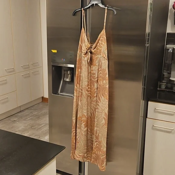 💕NATALIE MARTIN💕 Sophie Dress ~ Jungle Print Clay 100% Silk Large L NWT - Picture 11 of 16